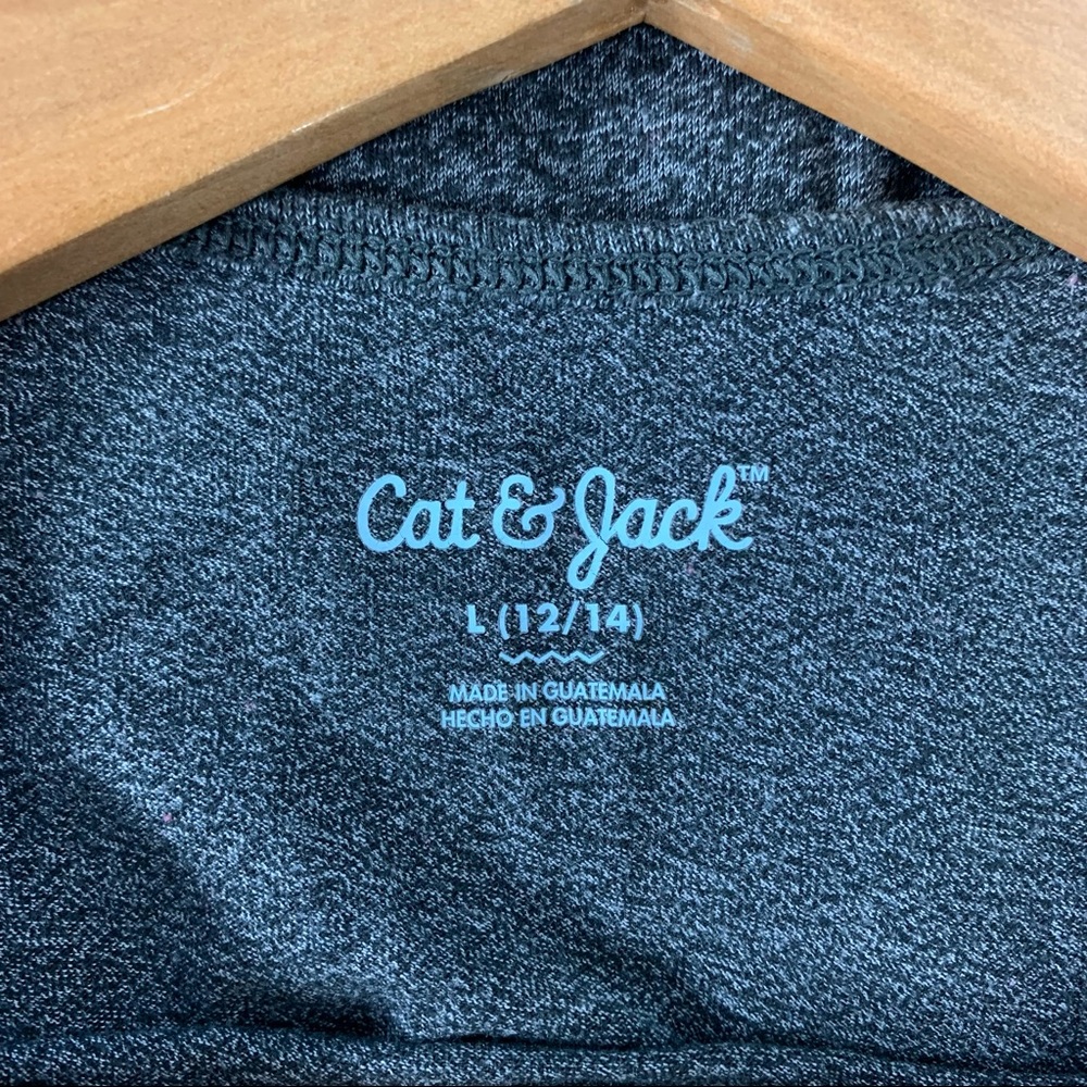 CAT & JACK Youth Gray Shark Graphic Tank Top Large - Picture 4 of 4